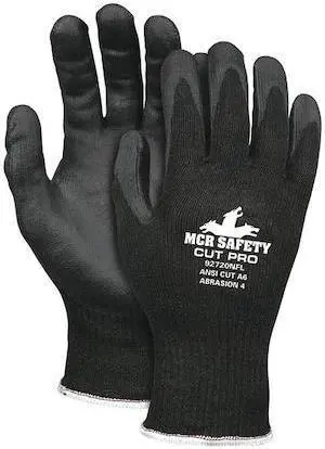 MCR SAFETY 92720NFM Cut-Resistant Coated Gloves, Cut Level A6 ,Dipped ,Foam
