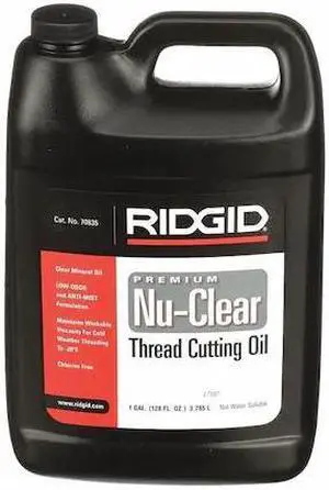 RIDGID 70835 Thread Cutting Oil, Nu-Clear, 1 Gal.