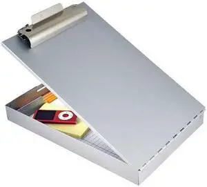 ZORO SELECT 11019 RediRite(TM) 8-1/2 x 14" Portable Storage Clipboard, Silver
