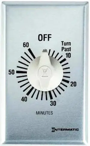 INTERMATIC FF60MC Timer, Spring Wound, 0 to 60 min.