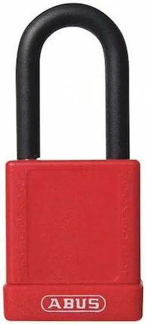 ABUS 19658 Lockout Padlock,KD,Red,3"H,PK6