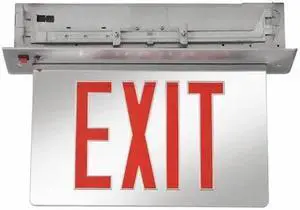 LITHONIA LIGHTING EDGRNY 1 R M4 ACUITY LITHONIA Aluminum/Acrylic LED Exit Sign