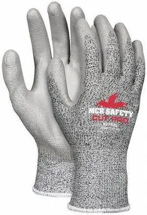 MCR SAFETY 92752XXL Coated Gloves, Cut Level A3 ,Dipped ,Polyurethane ,Smooth