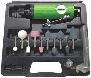 SPEEDAIRE 48MA01 Straight Die Grinder Kit, 1/4 in NPT Female Air Inlet, 1/4 in