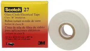 SCOTCH 27-3/4"X66' Electrical Tape, 7 mil, 3/4" x 66 ft., White SCOTCH 27-3/4"X66' Electrical Tape, 7 mil, 3/4" x 66 ft., White