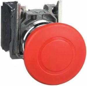 SCHNEIDER ELECTRIC XB4BT842 Emergency Stop Push Button, 22 mm, 1NC, Red