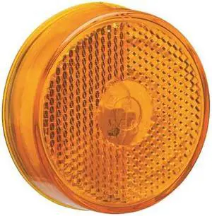 GROTE 45833 Marker Lamp,Reflector,2-1/2 In,Yellow
