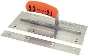 SUPERIOR TILE CUTTER INC. AND TOOLS ST430 Trowel,Snap-On Blade,For 3/8in SUPERIOR TILE CUTTER INC. AND TOOLS ST430 Trowel,Snap-On Blade,For 3/8in