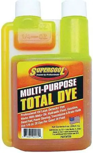 SUPERCOOL TD8 UV Fluid Leak Detection Dye, 8 Oz