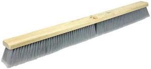 WEILER 42098 36"FineSweepFloorBrush,FlaggedSilverPolystyreneFill,IncludesBrace