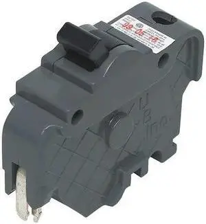 FEDERAL PACIFIC UBIF15N Miniature Circuit Breaker, 15 A, 120V AC, 1 Pole, Plug