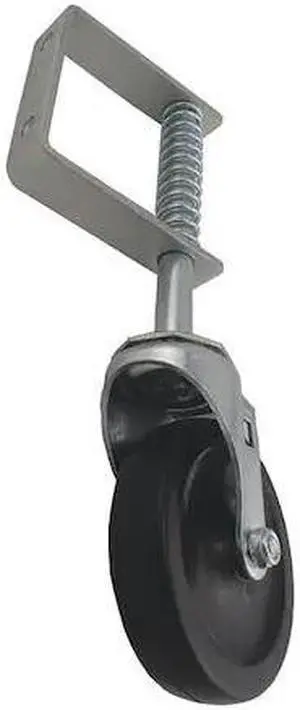 ZORO SELECT 22W968 Gate Caster,Rubber,4 in.,125 lb.