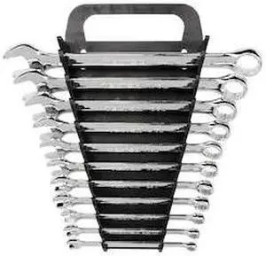 TEKTON WCB91101 Combination Wrench Set with Holder, 11-Piece (1/4 - 3/4 in.)