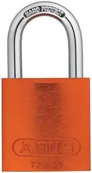 Lockout Padlock, KA, Orange, 1/4 In., PK3 72 /40 KAx3 Orange