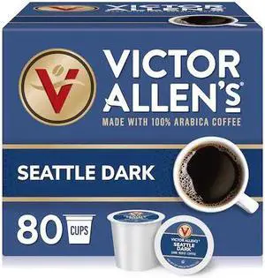 VICTOR ALLEN FG016441RV Victor Allen's Coffee Seattle Dark, Dark Roast, 80