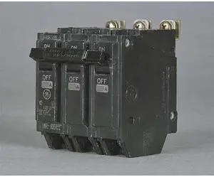 GE THHQB32030 Miniature Circuit Breaker, THHQB Series, 30A, 3 Pole, 240V AC,