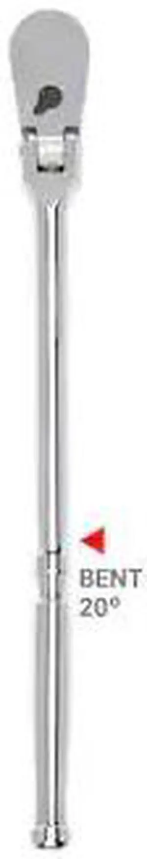 TEKTON SRH23214 1/2 Inch Drive x 14 Inch Flex Head Bent Handle Long Ratchet