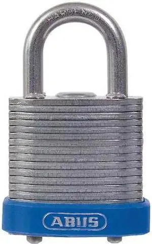 ABUS 41/30 KA Keyed Padlock, Open, Square Steel Body, Hardened Steel Shackle,