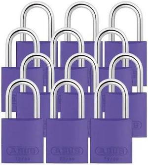 ABUS 72/30 KA X 12 Lockout Padlock,KA,Blue,2-17/32"H,PK12