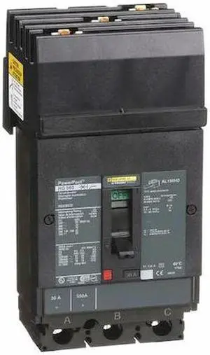 SQUARE D HGA36030 30 A A I-Line Standard Molded Case Circuit Breaker , 600V AC