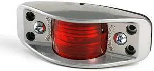 GROTE 46282 Clearance/Marker Lamp,Aluminum,Red