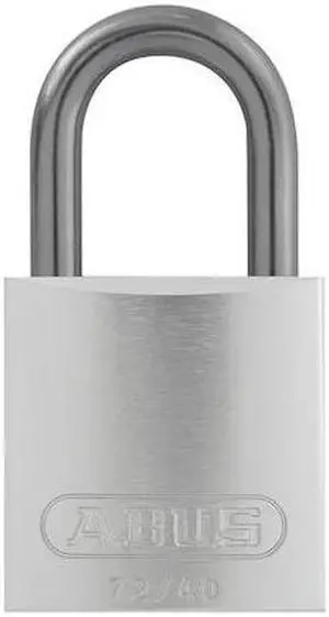 Abus Silver Lockout Padlock, Alike Key Type, Aluminum Body Material, 1 EA