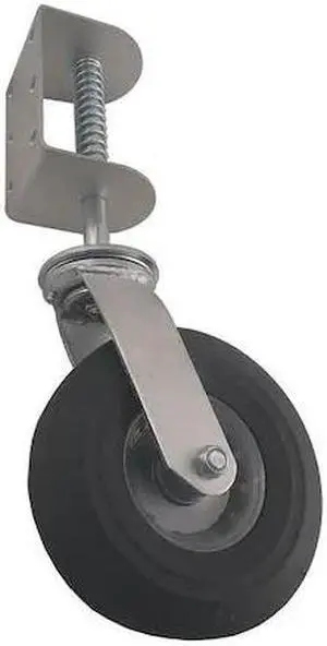 ZORO SELECT 22W969 Gate Caster,Rubber,8 in.,210 lb.
