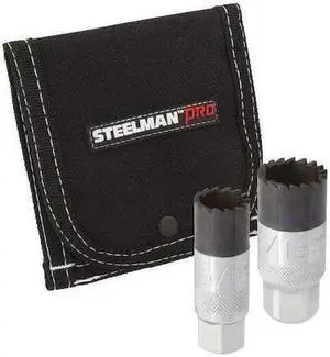 STEELMAN 79996 3/8" Drive Spark Plug Socket Set,2 Pieces,3/8"Drive, 2 pcs