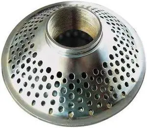 ZORO SELECT 5RWN1 Suct Strainer,12 Dia,3 NPSM,Top Rnd Perf