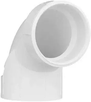 MUELLER INDUSTRIES 1WJZ9 1-1/2" Hub PVC DWV 90 Degree Elbow MUELLER INDUSTRIES 1WJZ9 1-1/2" Hub PVC DWV 90 Degree Elbow