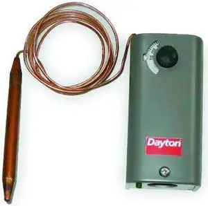DAYTON 2NNR5 Line Volt Mechanical Tstat, Close on Rise, 30 Degrees to 90