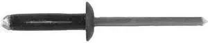 ZORO SELECT 1609PK Blind Rivet, Dome Head, 3/16 in Dia., 1 in L, Aluminum Body,