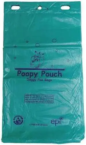POOPY POUCH PP-H-200 Pet Waste Bags, 0.75 gal., 14 micron, PK12