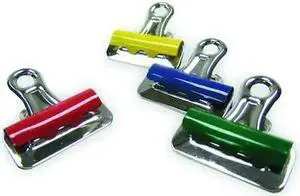 ZORO SELECT 2WFW4 Bulldog Clip,3in W,Asrt,PK12
