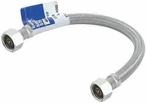 ZORO SELECT 48016 Supply Line,1/2" Outlet,1/2" Inlet Size