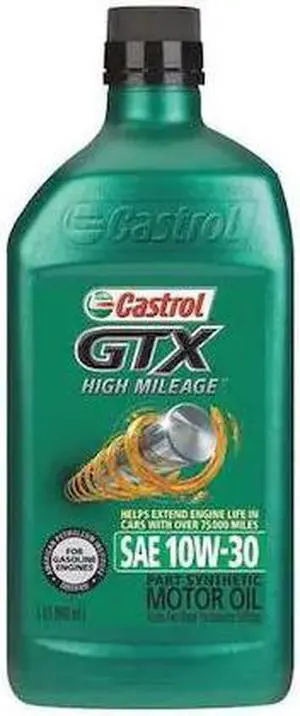 CASTROL 06450 Motor Oil, 10W-30 SAE, Petroleum, 1 Qt.