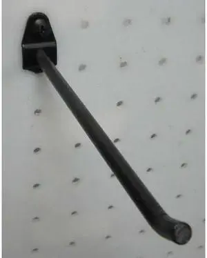 ZORO SELECT 5TPG3 Single Rod Pegboard Hook,6 In,PK10