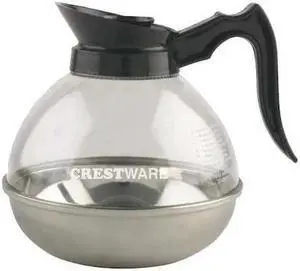 CRESTWARE PD64 Black 64 oz Coffee Decanter