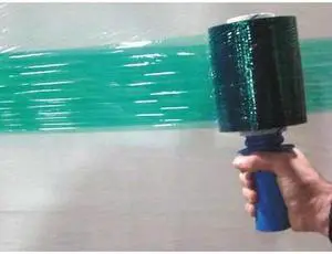 ZORO SELECT 15A889 Hand Stretch Wrap 5" x 1000 ft., Cast Style, Green