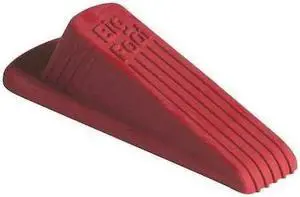BIG FOOT 910 Door Wedge, Vulcanized Rubber, Red, 1-1/4"H x 2"W
