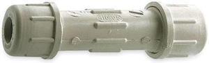 ZORO SELECT 160-205 CPVC Coupling, Schedule 40, 1" Pipe Size, Compression