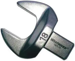 WESTWARD 19ZC74 Torque Wrench Head,Open End,18mm
