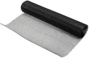 SAN JAMAR PL0105GR Shelf Liner,Black,2x10 Ft