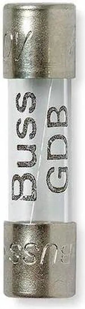 EATON BUSSMANN GDB-10A Glass Fuse, Fast-Acting, 10A, 250V AC, 100A at 250V AC,