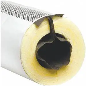 OWENS CORNING 722581 Pipe Insulation, 5/8" OD, 3 ft. L, Fiberglass, 1/2 in Wall