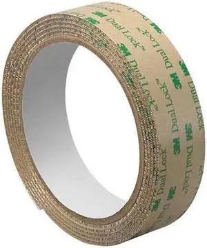 3M 1-10-SJ4570 Reclosable Fastener, Acrylic Adhesive, 30 ft, 1 in W, Clear