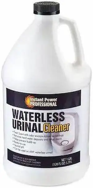 INSTANT POWER PROFESSIONAL 8206 Waterless Urinal Cleaner,Clear,1 gal.