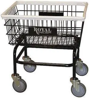ROYAL BASKET TRUCK G27-BKX-W0A-5UNN Laundry Cart,3.4 cu ft,No Hanger