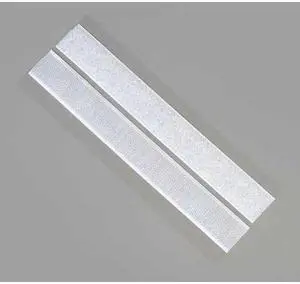 ZORO SELECT 16U786 Reclosable Fastener, Rubber Adhesive, 15 ft, 3/4 in Wd, White