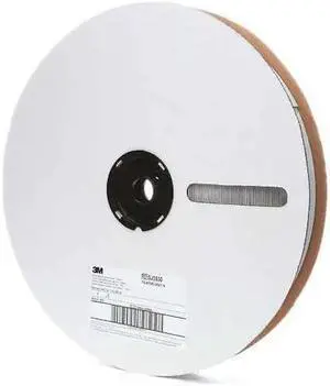 3M SJ3530 Reclosable Fastener, Rubber Adhesive, 150 ft, 1 in Wd, Black, 3 PK